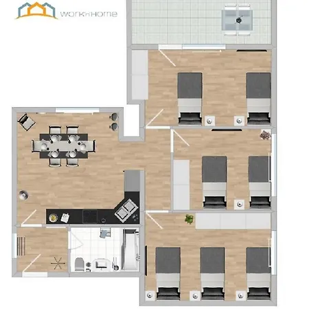 Apartament Sad141 - Helle Monteurwohnung Mit Balkon In *