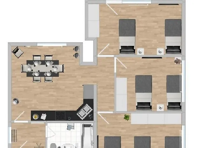 Apartament Sad141 - Helle Monteurwohnung Mit Balkon In *